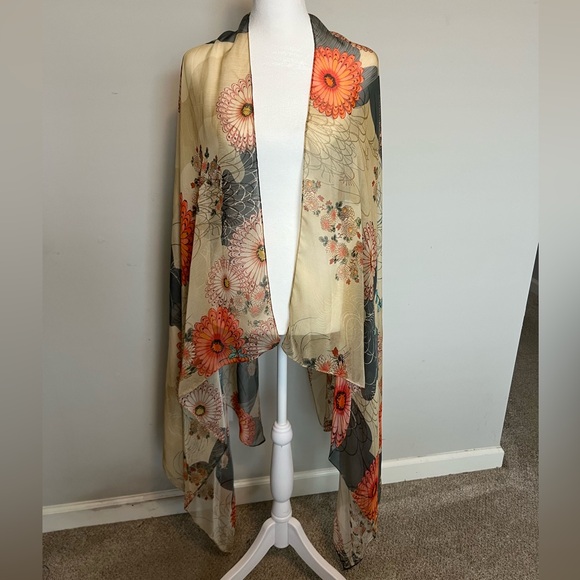 Zara x Kate Moss 100% spun silk halter and scarf Size L - Picture 7 of 14